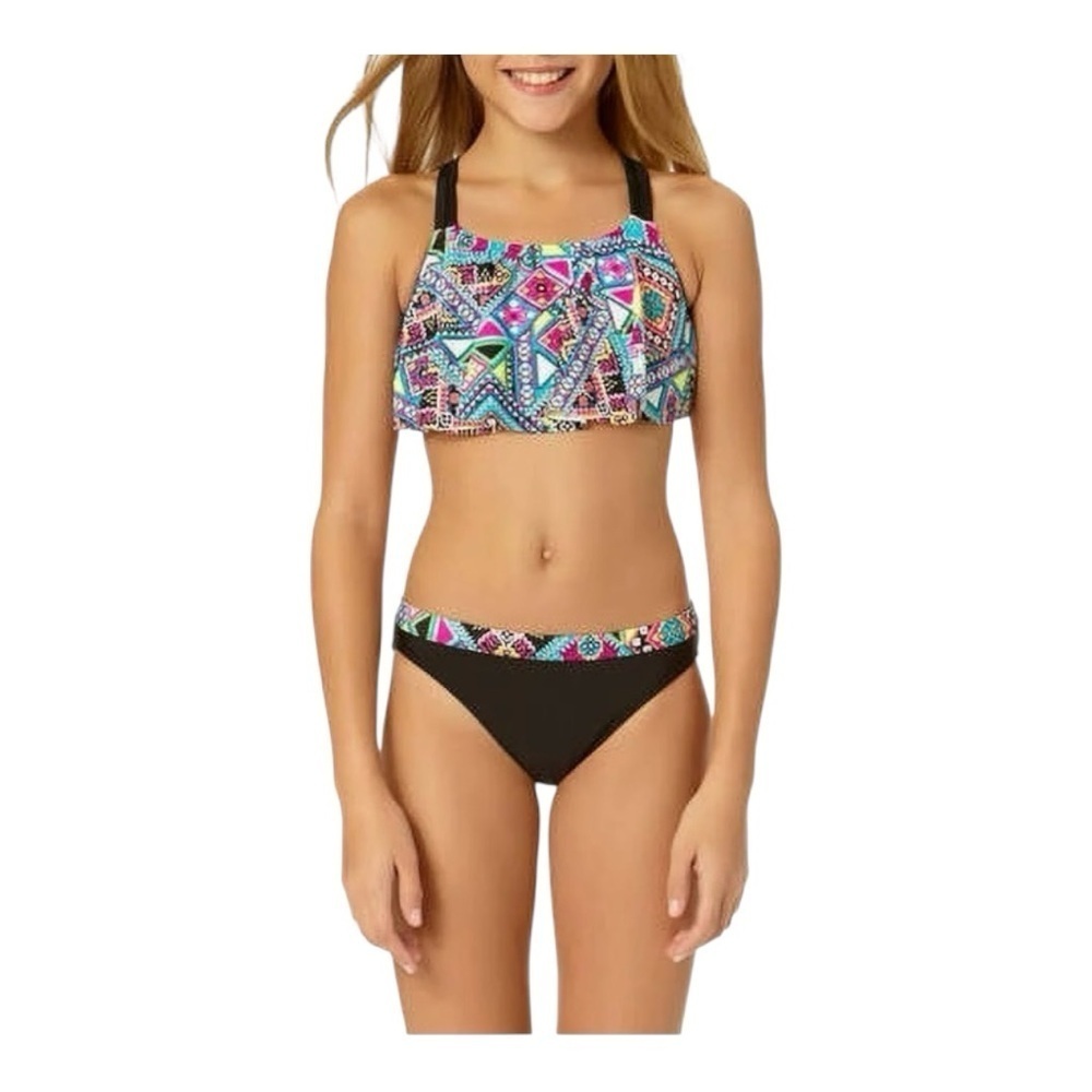 OP-GIRLS TWO PIECE SWIMSUIT-SIZE XS 4/5